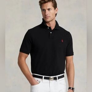 Polo by Ralph Lauren Black Custom Fit Shirt